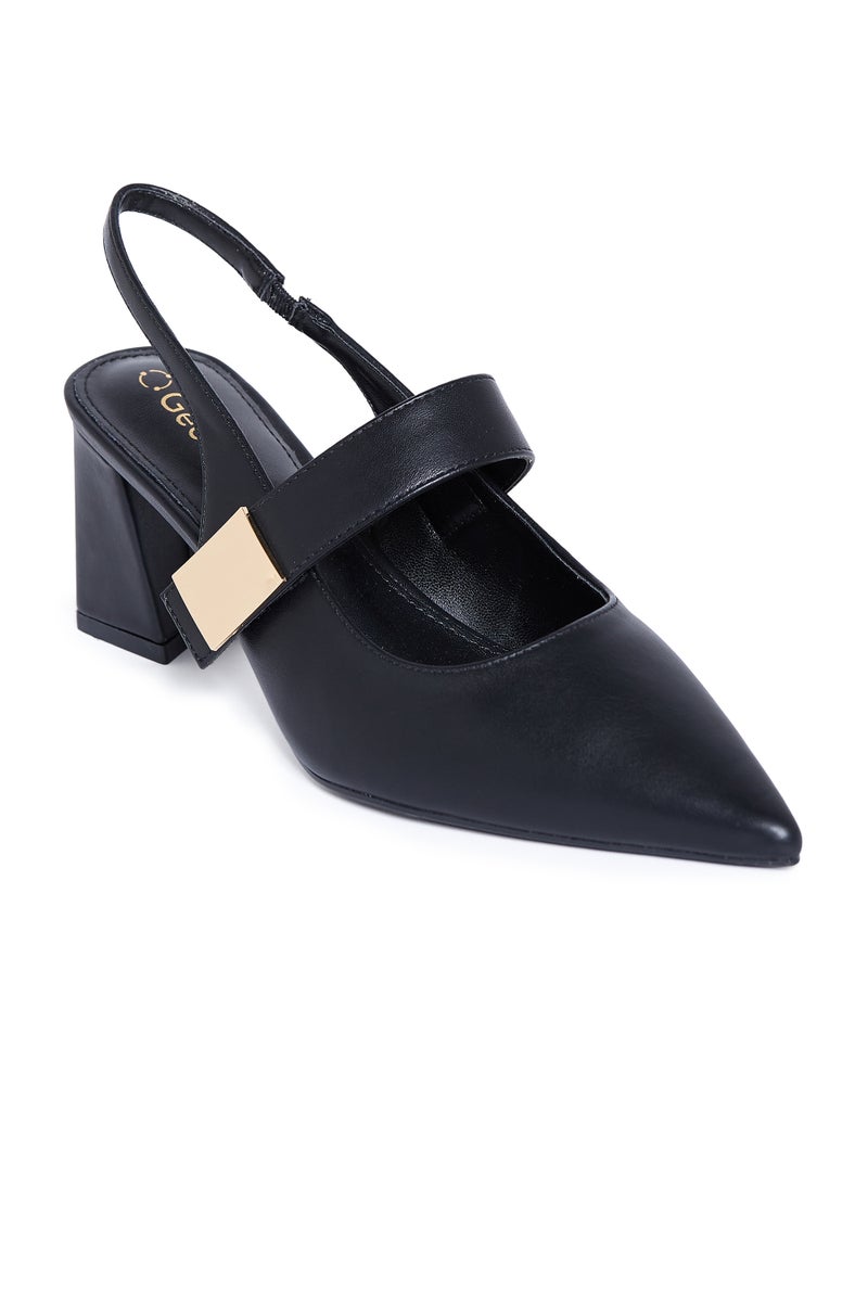 جيومني بغل الكعب المتوسط للنساء – كعب أنيق بدون ظهر للمكتب، للحفلات والملابس اليومية - Image 4